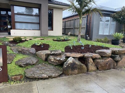 Frontyard Landscaping in East Suburb